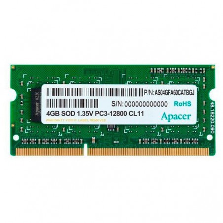SO DIMM APACER 4GB DDR3 1600 MHZ 1.35V