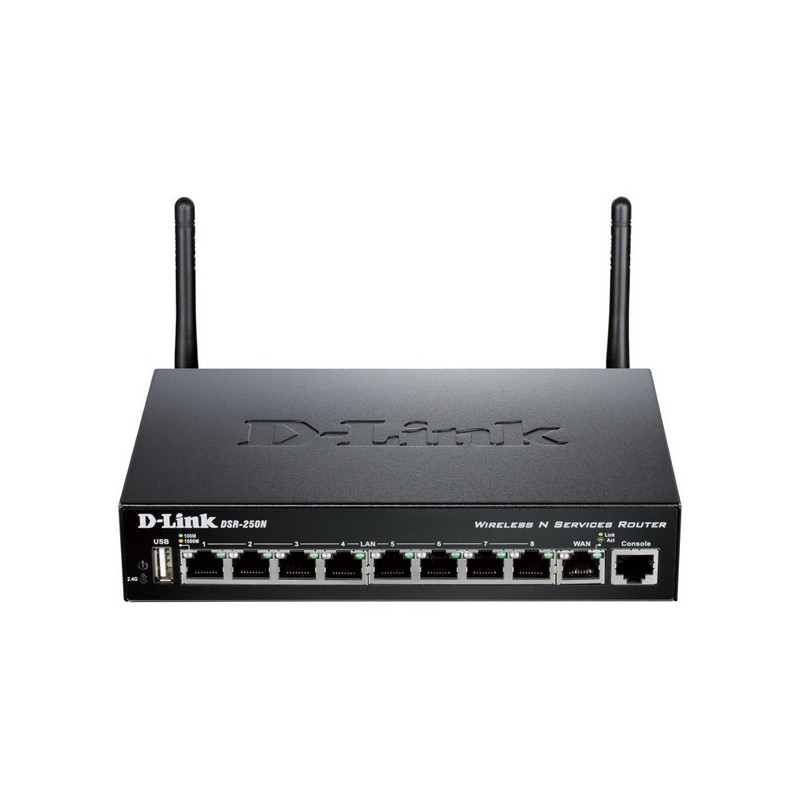 ROUTER D-LINK WIFI DSR-250N VPN 1P WAN GIGA 8P LAN GIGA 