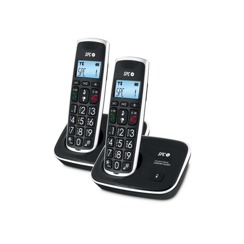 TELEFONO SPC COMFORT KAISER INALAM.DUO 7609N NEGRO MA.LIBR