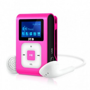 MP3 SPC CLIP EXTREME 8GB GRAN PANTALLA RADIO FM 8648P ROSA* 