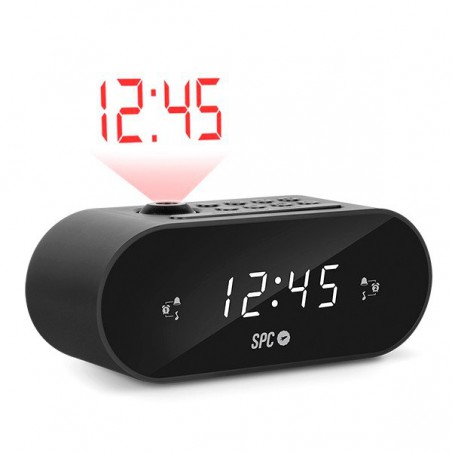 RADIO DESPERTADOR SPC CON PROYECTOR FRODI MAX  NEGRO 4586N
