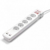 REGLETA PROTECTORA SALICRU SPS SAFE 5+2 USB 