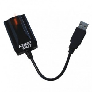 ADAPTADOR SONIDO KEEP OUT  USB 7.1 GAMING HXADAP 