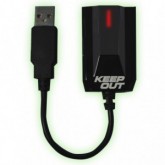 ADAPTADOR SONIDO KEEP OUT  USB 7.1 GAMING HXADAP 