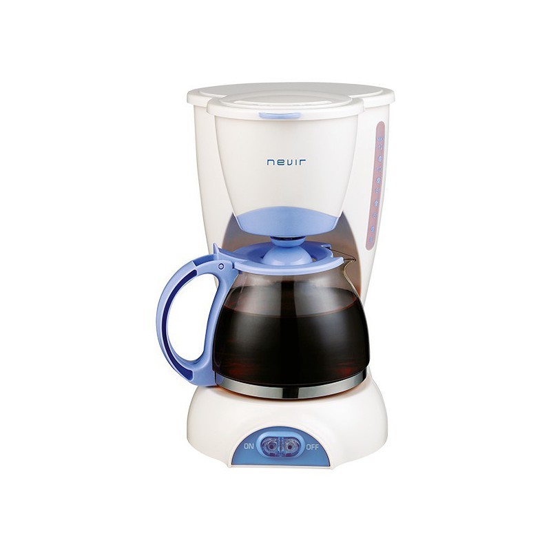 CAFETERA ELECT. NEVIR  12 TAZAS JARRA CRISTAL NVR-1131 CM