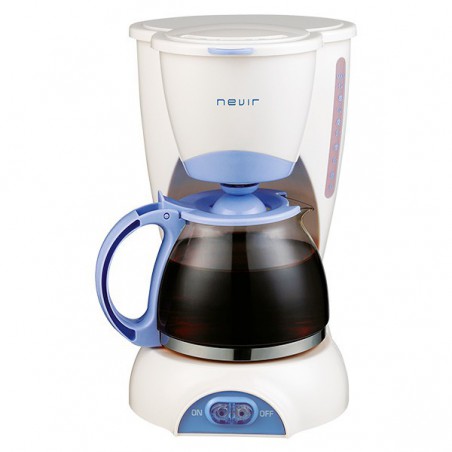 CAFETERA ELECT. NEVIR  12 TAZAS JARRA CRISTAL NVR-1131 CM