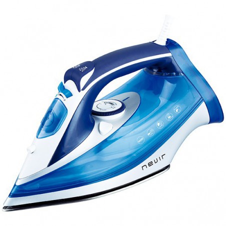 PLANCHA VAPOR NEVIR 3000W  BLANCO/AZUL NVR-3585 P