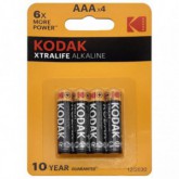 PILAS ALCALINAS KODAK XTRALIFE AAA LR3  PAQ 4