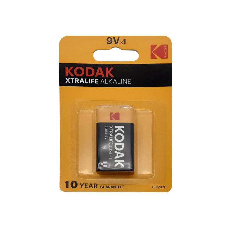 PILAS ALCALINAS KODAK XTRALIFE 9V PAQ 1