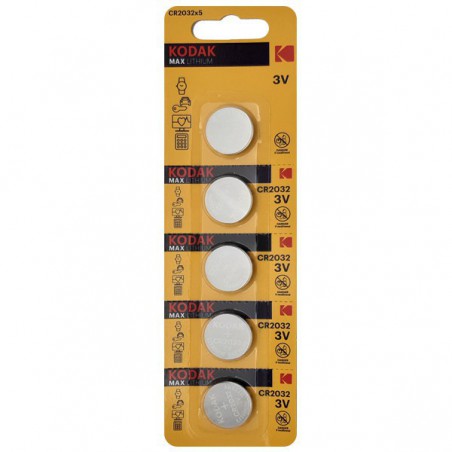 PILAS ALCALINAS KODAK ULTRA 2032 PAQ 5
