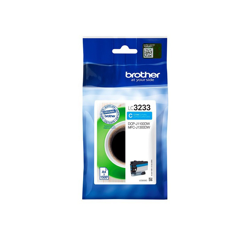 INK JET BROTHER ORIG LC3233C DCPJ1100DW/MFCJ1300DW