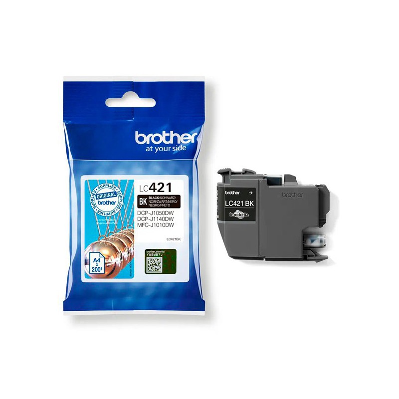INK JET BROTHER ORIG LC421BK HASTA 200 PAG.