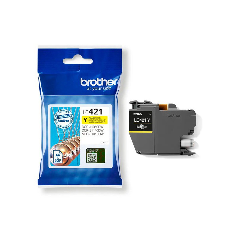 INK JET BROTHER ORIG LC421Y HASTA 200 PAG.