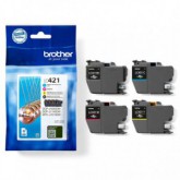 PACK INK JET BROTHER ORIG LC421VAL HASTA 200 PAG.