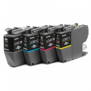 PACK INK JET BROTHER ORIG LC421VAL HASTA 200 PAG.