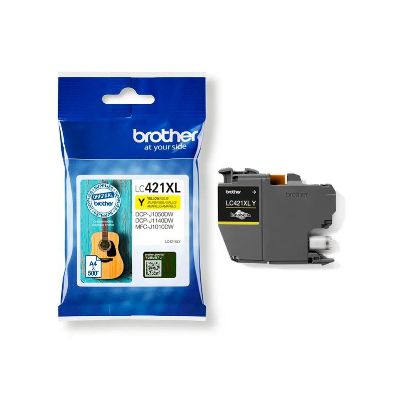 INK JET BROTHER ORIG LC421XLY HASTA 500 PAG.