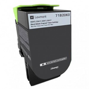 TONER LEXMARK ORIG. 71B20K0 NEGRO 3000 PAG.