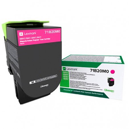 TONER LEXMARK ORIG. 71B20M0 MAGENTA 2300 PAG.