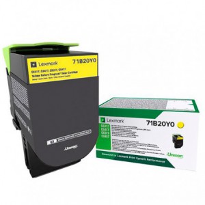 TONER LEXMARK ORIG. 71B20Y0 AMARILLO 2300 PAG.