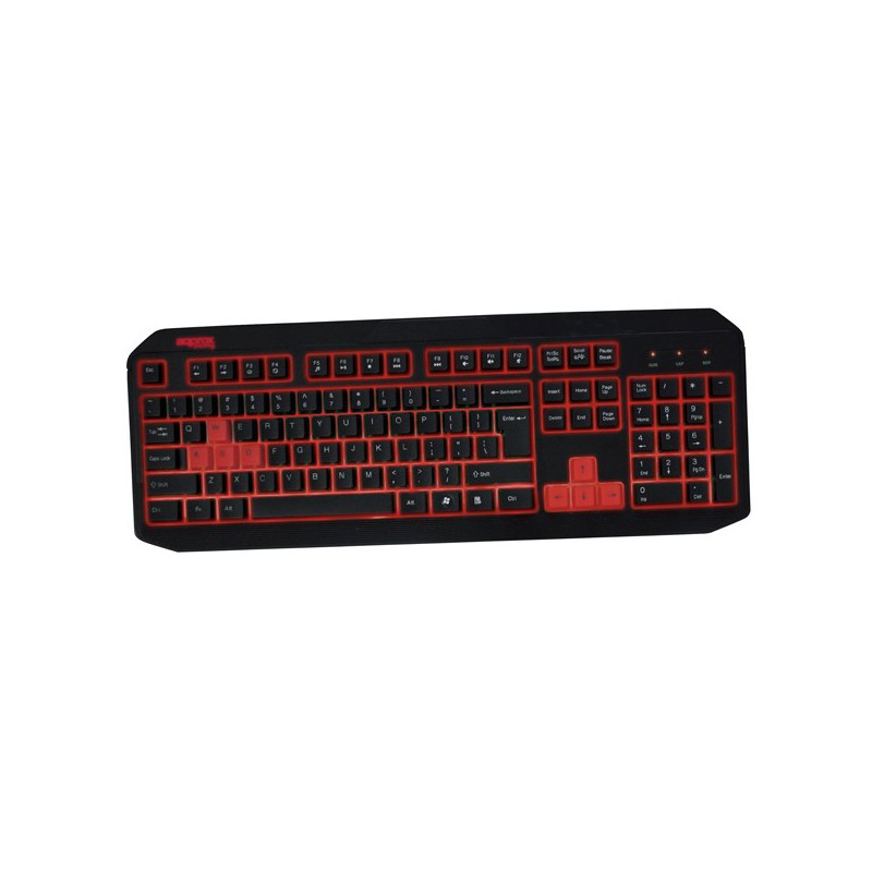 TECLADO APPROX GAME WIRED NEGRO/ROJO RETROILUM.APPBLIZZARD*