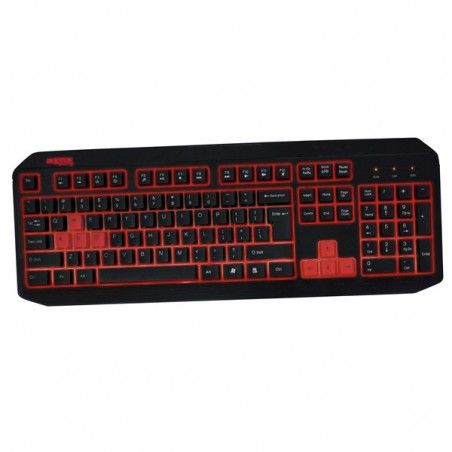TECLADO APPROX GAME WIRED NEGRO/ROJO RETROILUM.APPBLIZZARD*
