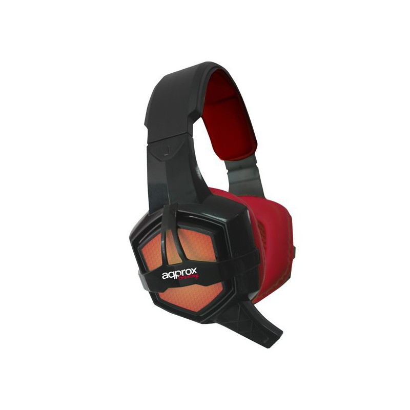 AURICULARES APPROX GAMING APPGH10 NEGRO/ROJO USB*