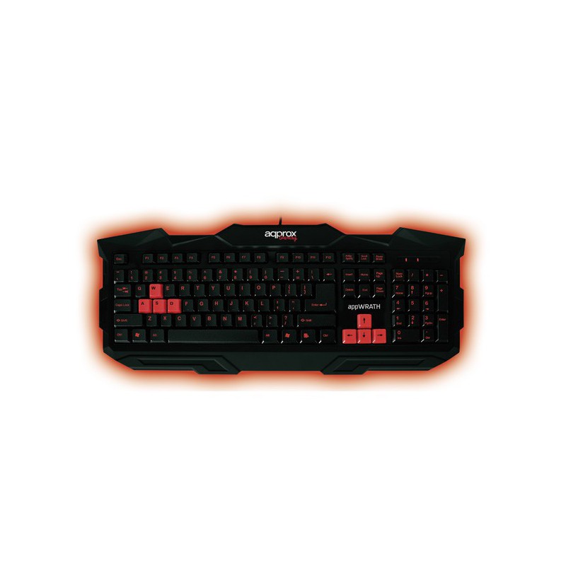 TECLADO APPROX GAMING NEGRO/ROJO APPWRATH*