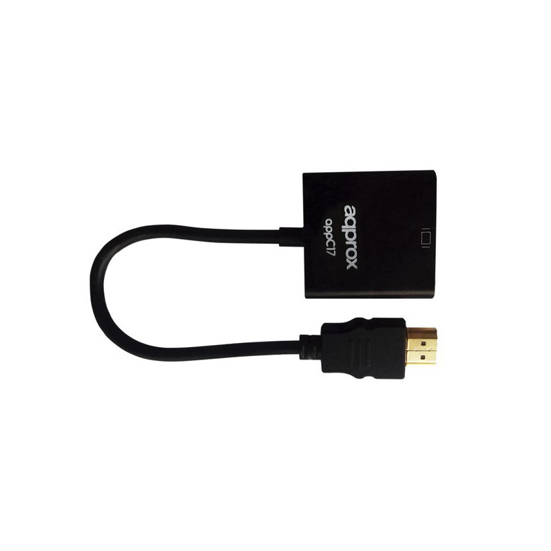 ADAPTAD.APPROX HDMI(M) A VGA(H)+AUDIO APPC17