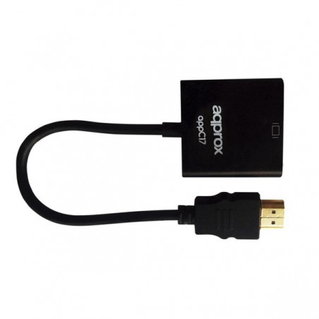 ADAPTAD.APPROX HDMI(M) A VGA(H)+AUDIO APPC17