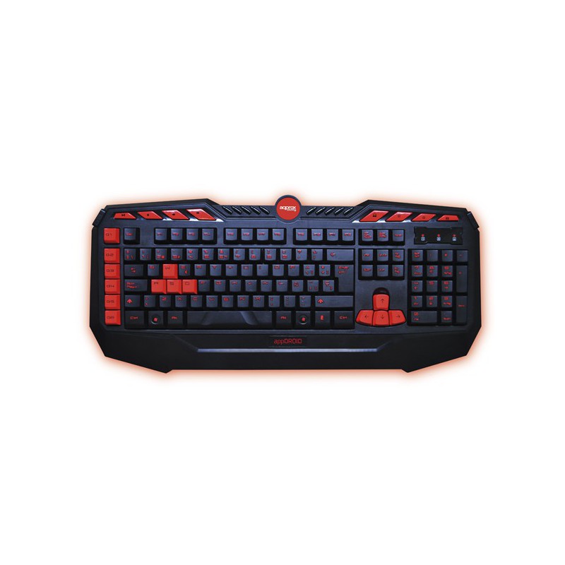 TECLADO APPROX GAME WIRED NEGRO/ROJO APPDROID*