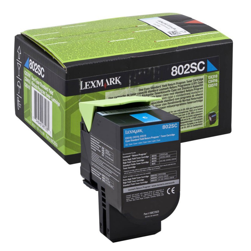 TONER LEXMARK ORIG.CX310/410/510 CYAN 2.000 PAG.