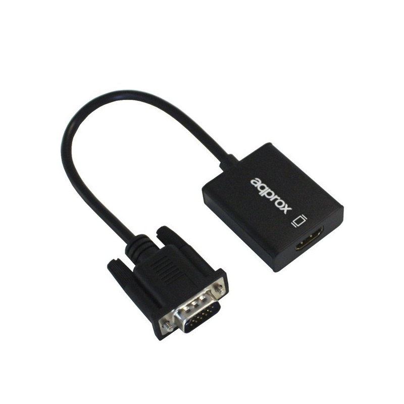 ADAPTADOR APPROX VGA(M)A HDMI(H) APPC25